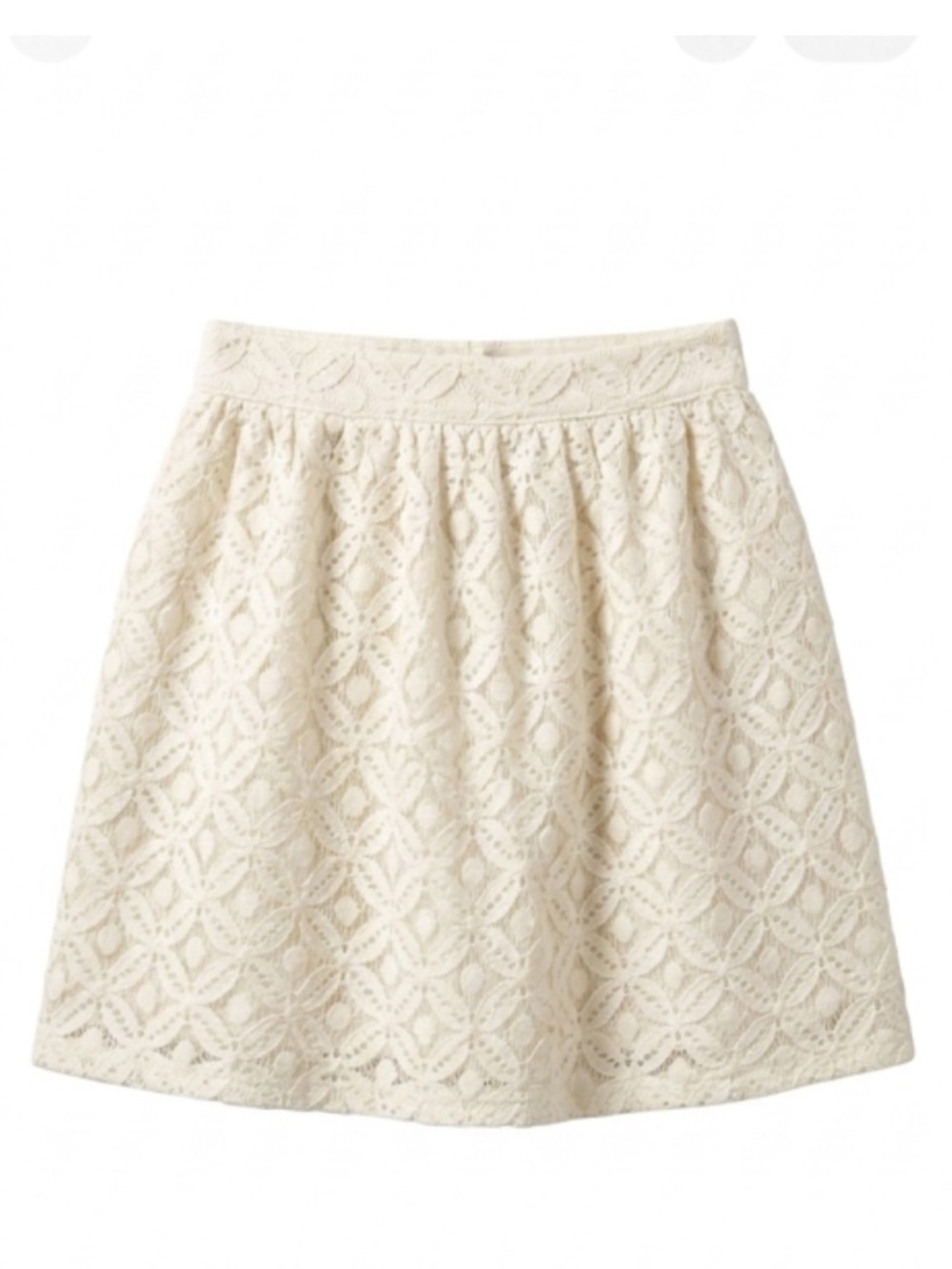 Anthropologie Pins and Needles lace mini skirt 6